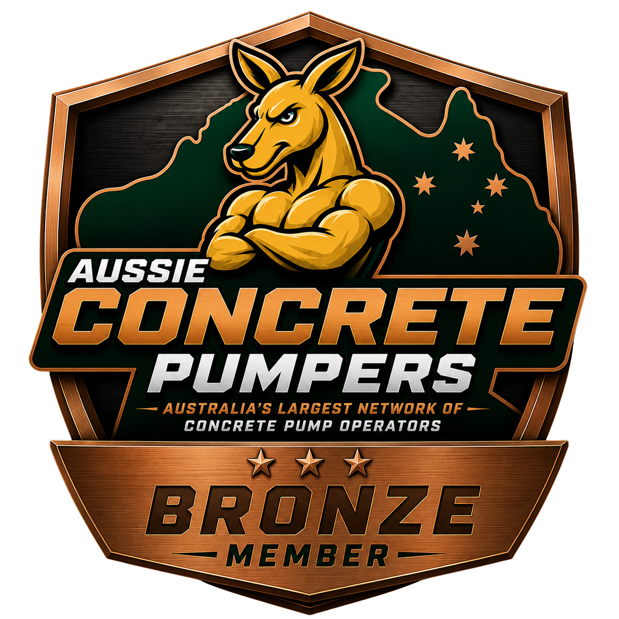 Aussie Concrete Pumpers Bronze Member badge