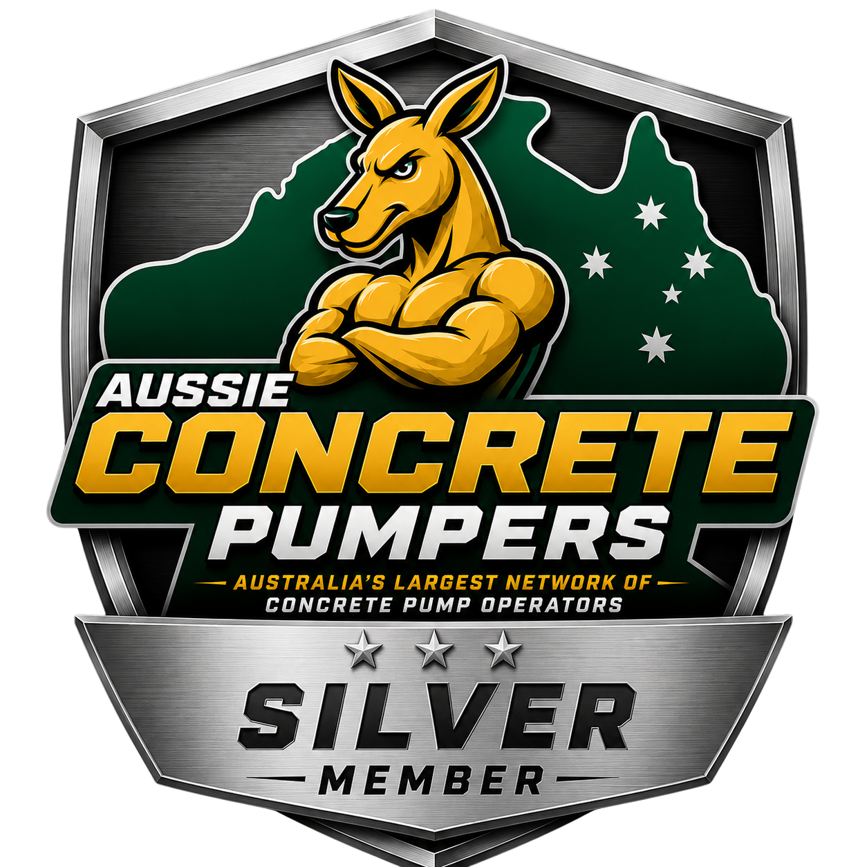 Aussie Concrete Pumpers Silver Member badge